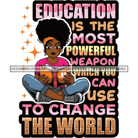 Afro Lola Reading Education Smart Woman Quotes .SVG Cutting Files For Silhouette Cricut and More!