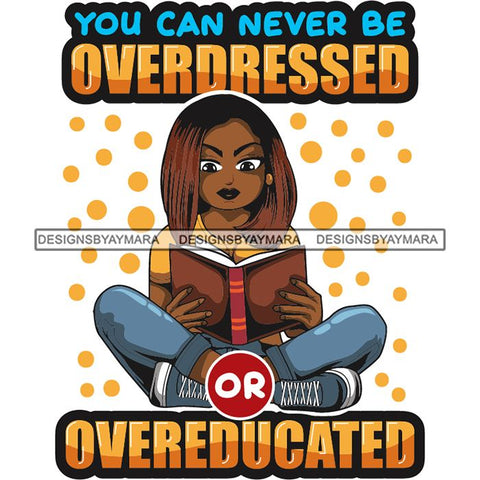 Afro Lola Reading Education Smart Woman Quotes .SVG Cutting Files For Silhouette Cricut and More!