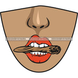 Funny Half Face Cute Designs For Mask Virus Protection SVG Cutting Files