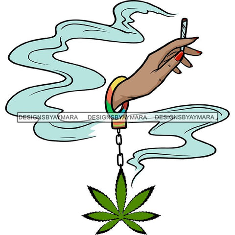 Weed Leaf Dope Cannabis Medical Marijuana Joint Blunt High Life SVG Cutting Files