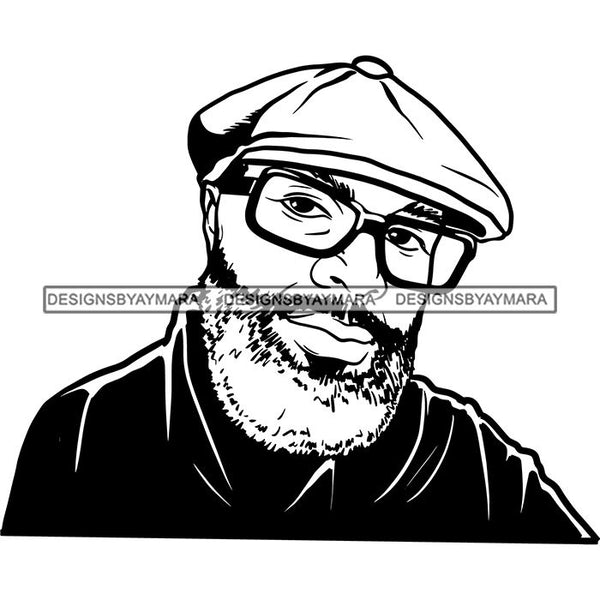 Attractive Man Bearded Hipster Model Fashion Male Guy Stylish Mustache Close-up Sexy Macho Manly SVG Files For Cutting