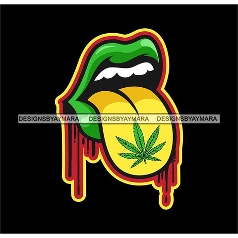 Ganja Narcotic Joint Blunt Weed Leaf Hydroponics Cannabis Woman Smoking Grass Marijuana SVG Cut Files