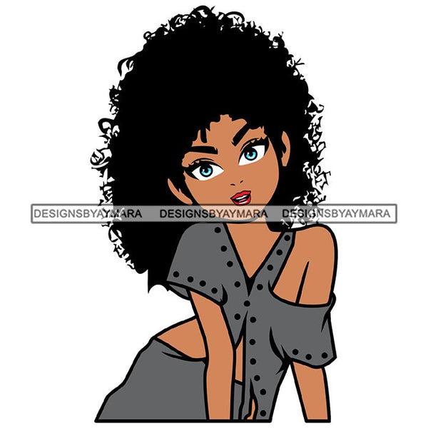 Afro Cute Lady Sassy Classy Melanin Sisi .SVG Cutting Files