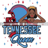 Tennessee Queen Football Team SVG Cutting Files For Silhouette Cricut and More