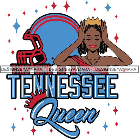 Tennessee Queen Football Team SVG Cutting Files For Silhouette Cricut and More