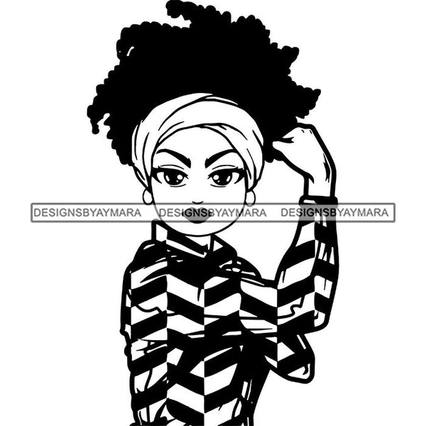 Afro Strong Classy Lola Flexing Believe in Yourself .SVG Cutting Files ...