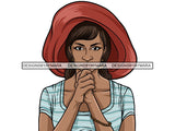 Classy Lady Praying God .PNG .JPG .SVG Clipart Perfect For Printing Not For Cutting