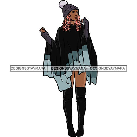 Fashion Diva Glamour Afro Woman Classy Sexy Lady SVG PNG JPG Vector Files For Cutting and More