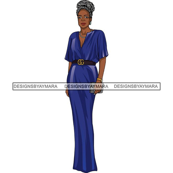 Bundle 6 Classy Afro Woman African American Goddess SVG PNG JPG Cutting Files