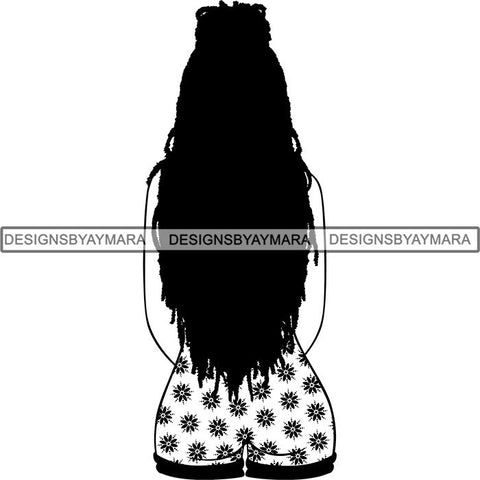 Afro Latina Woman SVG Cutting Files For Silhouette Cricut and More