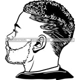 Attractive Man Bearded Hipster Model Fashion Male Guy Stylish Mustache Close-up Sexy Macho Manly SVG Files For Cutting