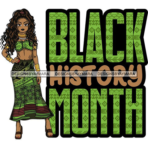 Afro Lola Black History Month Quotes .SVG Clipart Vector Cutting Files For Circuit Silhouette Cricut and More!