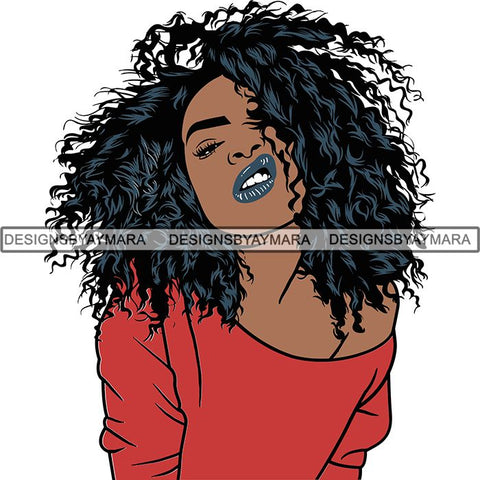 Afro Woman Goddess Diva Melanin Love Sensual .SVG Cut Files For Silhouette and Cricut and More!