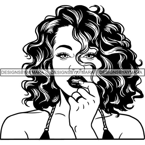 Afro Latina Woman SVG Cutting Files For Silhouette Cricut and More