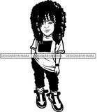 Fashion Girl Afro Woman Melanin Popping Ebony Queen .SVG Cutting Files