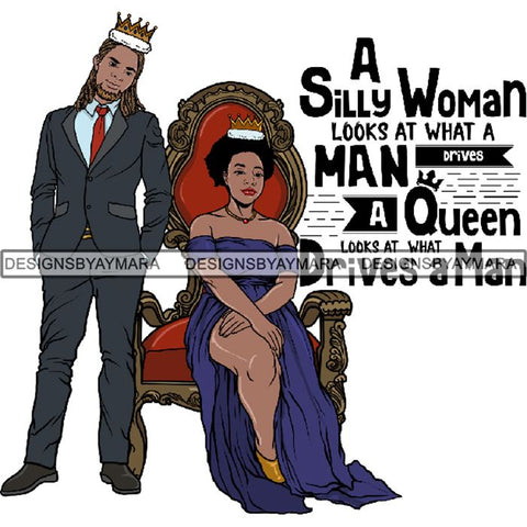 King and Queen Rey Reina Couple Life Goals PNG Print Files Not For Cutting