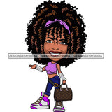 Cute Afro Lola Boss Lady Summer Fashion Dope Diva Glamour .SVG Cutting