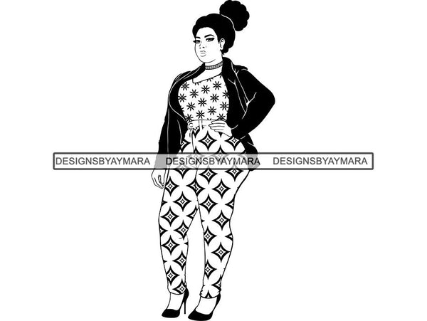 Afro Beautiful Woman Goddess Diva Classy Lady .SVG Cut Files For Silhouette and Cricut