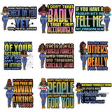 Bundle 9 Afro Lola Boss Diva Life Quotes .SVG Cutting Files For Silhouette and Cricut and More!