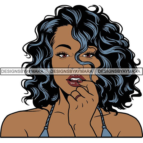 Afro Latina Woman SVG Cutting Files For Silhouette Cricut and More