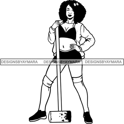 Afro Black Woman Halloween SVG Cutting Files For Silhouette Cricut and More