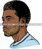 Attractive Black Man Bearded Hipster Model Fashion Male Guy Hombre Masculino Guapo Stylish Close-up Sexy Macho Manly SVG Files For Cutting