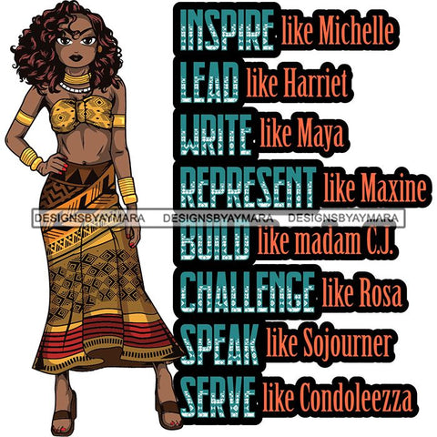 Afro Lola Black History Month Quotes .SVG Clipart Vector Cutting Files For Circuit Silhouette Cricut and More!