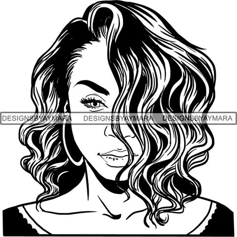 Afro Latina Woman SVG Cutting Files For Silhouette Cricut and More