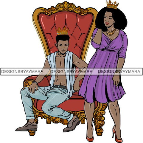 King and Queen Rey Reina Couple Life Goals PNG Print Files Not For Cutting