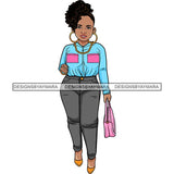 Afro Lola Classy Fashion Lady Glamour Businesswoman .SVG Cutting Files For Silhouette Cricut and More!