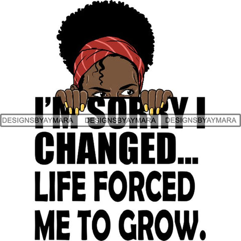 Afro Woman Peeking Peek-a-Boo I see You Melanin Pretty Half Face PNG File For Print Not For Cutting