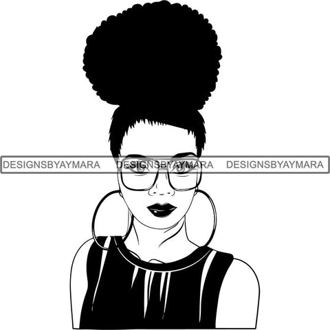 Afro Latina Woman SVG Cutting Files For Silhouette Cricut and More