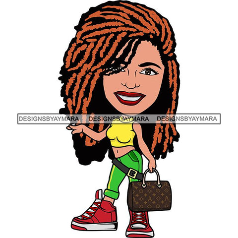 Cute Afro Lola Boss Lady Summer Fashion Dope Diva Glamour .SVG Cutting
