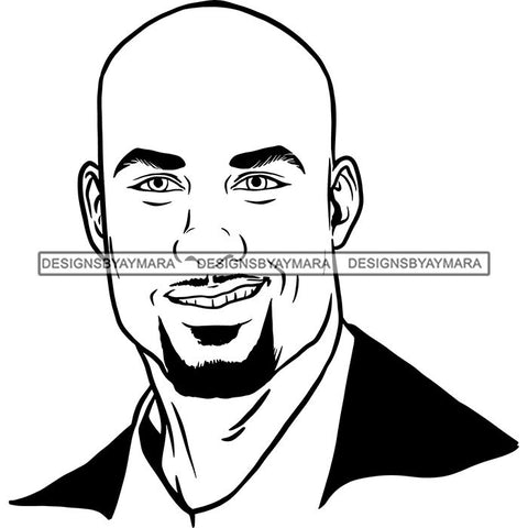 Attractive Man Bearded Hipster Model Fashion Male Guy Stylish Mustache Close-up Sexy Macho Manly SVG Files For Cutting
