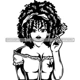 Afro Lola Smoking Pot Weed Joint Blunt Cannabis Marijuana SVG Cutting Files