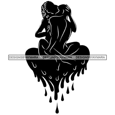 Sensual African Artwork Proud Roots Sexy Couple Safari Savanna Africa Continent Exotic Environment  SVG Files For Cutting and More!