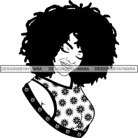 Afro Latina Woman SVG Cutting Files For Silhouette Cricut and More
