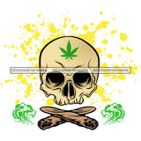 Weed Leaf Dope Cannabis Medical Marijuana Joint Blunt High Life SVG Cutting Files