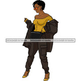 Fashion Diva Glamour Afro Classy Sexy Lady SVG PNG JPG Vector Files For Cutting and More