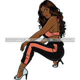 Fashion Diva Glamour Afro Classy Sexy Lady SVG PNG JPG Vector Files For Cutting and More