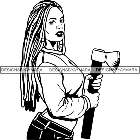 Afro Black Woman Halloween SVG Cutting Files For Silhouette Cricut and More