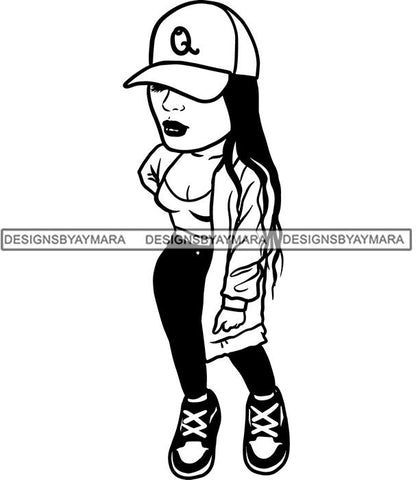 Fashion Girl Afro Woman Melanin Popping Ebony Queen .SVG Cutting Files