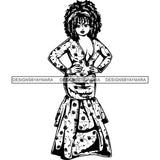 Afro Lola Boss Fashion Diva Glamour .SVG Cutting Files For Silhouette and Cricut and More!