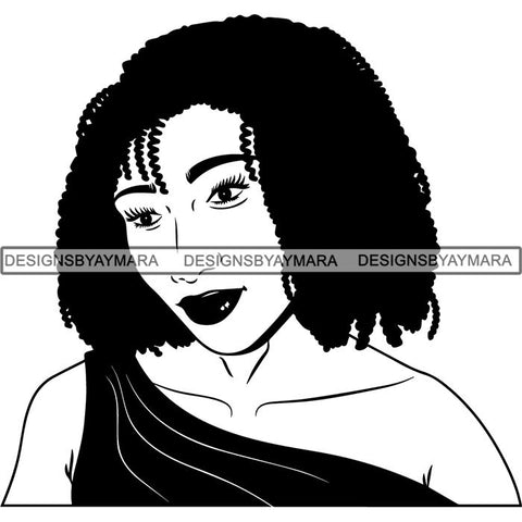 Afro Latina Woman SVG Cutting Files For Silhouette Cricut and More