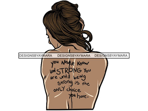 Cancer Awareness Strong Woman Fighting Cancer Quotes PNG Files For Print