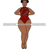 BBW Thick Thigh Woman Sassy Exotic Curvy Big Bone Goddess .SVG Cutting Files For Silhouette and Cricut and More!