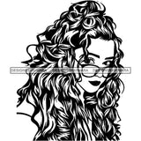 Afro Lady Black Goddess Melanin Dark Latina Morena SVG Files For Cutting and More!