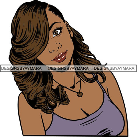 Afro Woman Nubian Melanin Popping Unique Design SVG Cutting Files For Silhouette Cricut and More