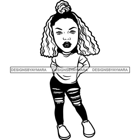 Fashion Woman Model Posing Summer Outfit Vogue Goddess Glamour Trendy Clothing Vector SVG Cutting Files