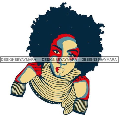 Afro Woman SVG Melanin Cutting Files For Cricut Silhouette and More